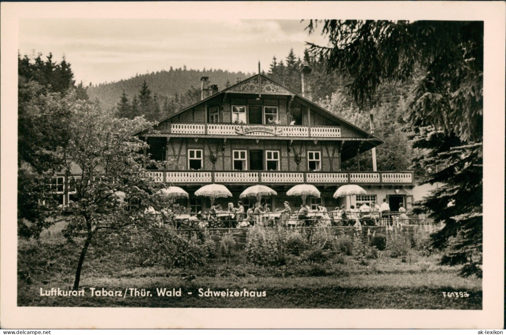 Ansichtskarte Tabarz/Thüringer Wald Hotel Schweizerhaus 1960 - Tabarz