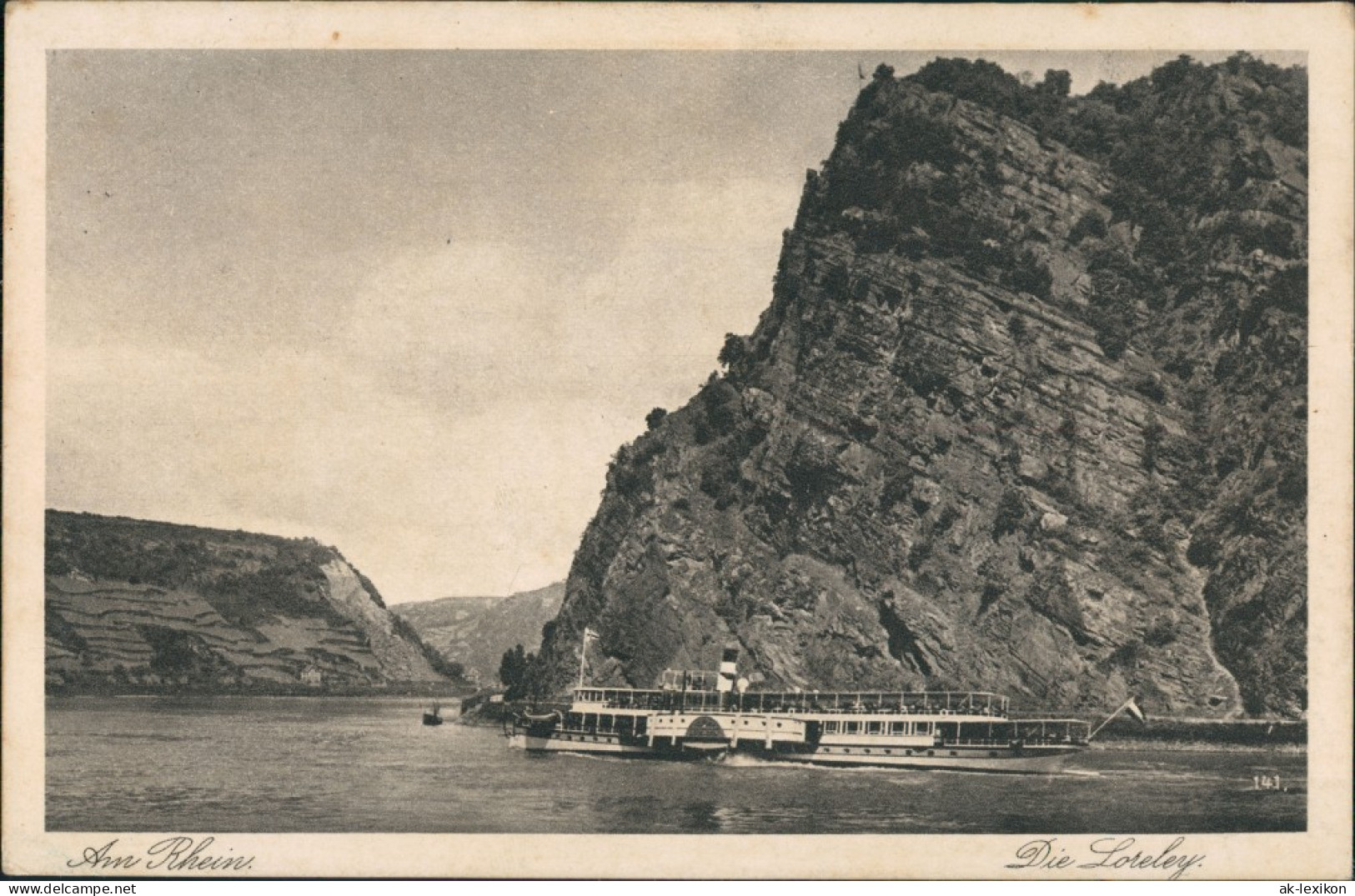 Ansichtskarte St. Goarshausen Rheindampfer Loreley 1932 - Loreley