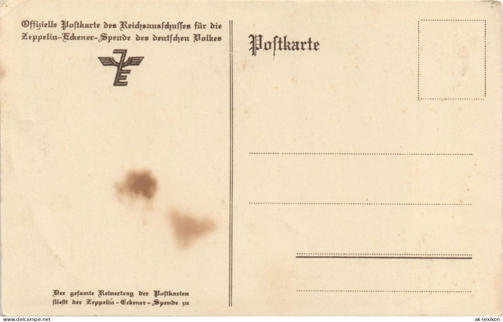 Ansichtskarte  Luftschiff Kapitän 1928 - Dirigeables