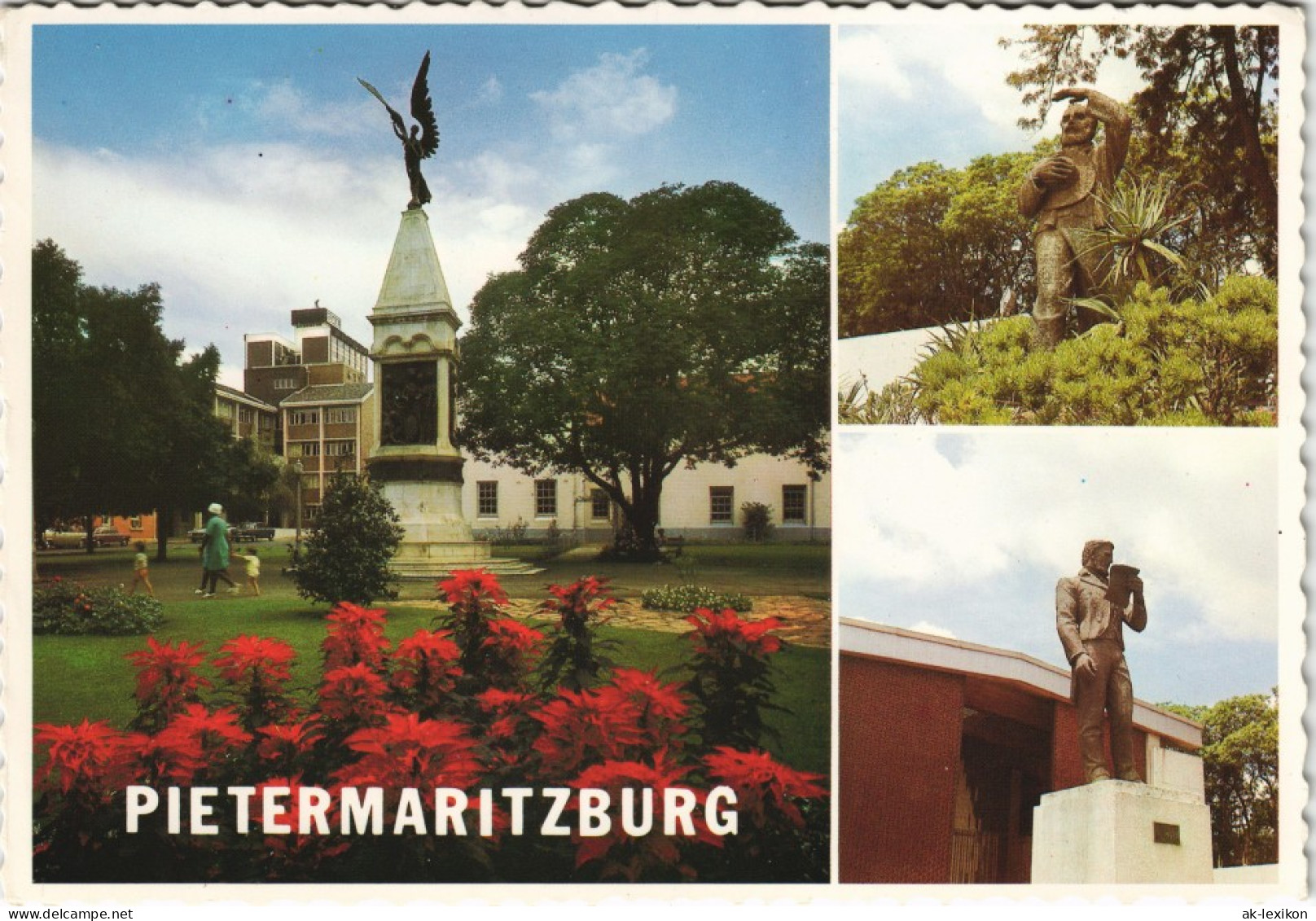 Pietermaritzburg MB: Boer War Monument, Piet Retief Statue  Maritz Statue 1975 - Sudáfrica