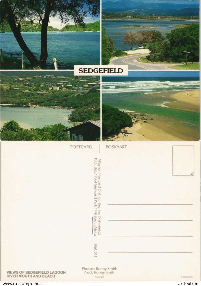 Sedgefield (Westkap) Multi-View: LAGOON RIVER MOUTH AND BEACH, Südafrika 1975 - Sudáfrica