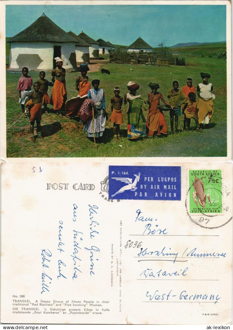 Postcard Südafrika TRANSKEI Xhosa Native People Südafrika 1970 - Sud Africa