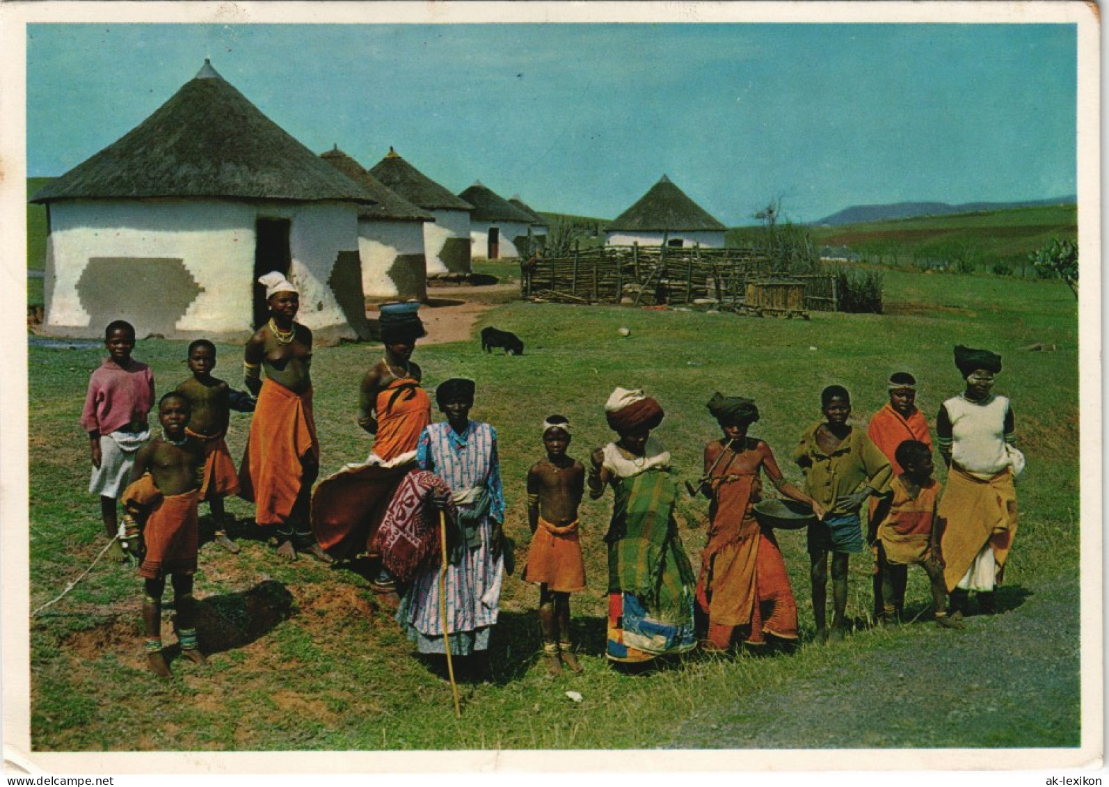 Postcard Südafrika TRANSKEI Xhosa Native People Südafrika 1970 - Zuid-Afrika