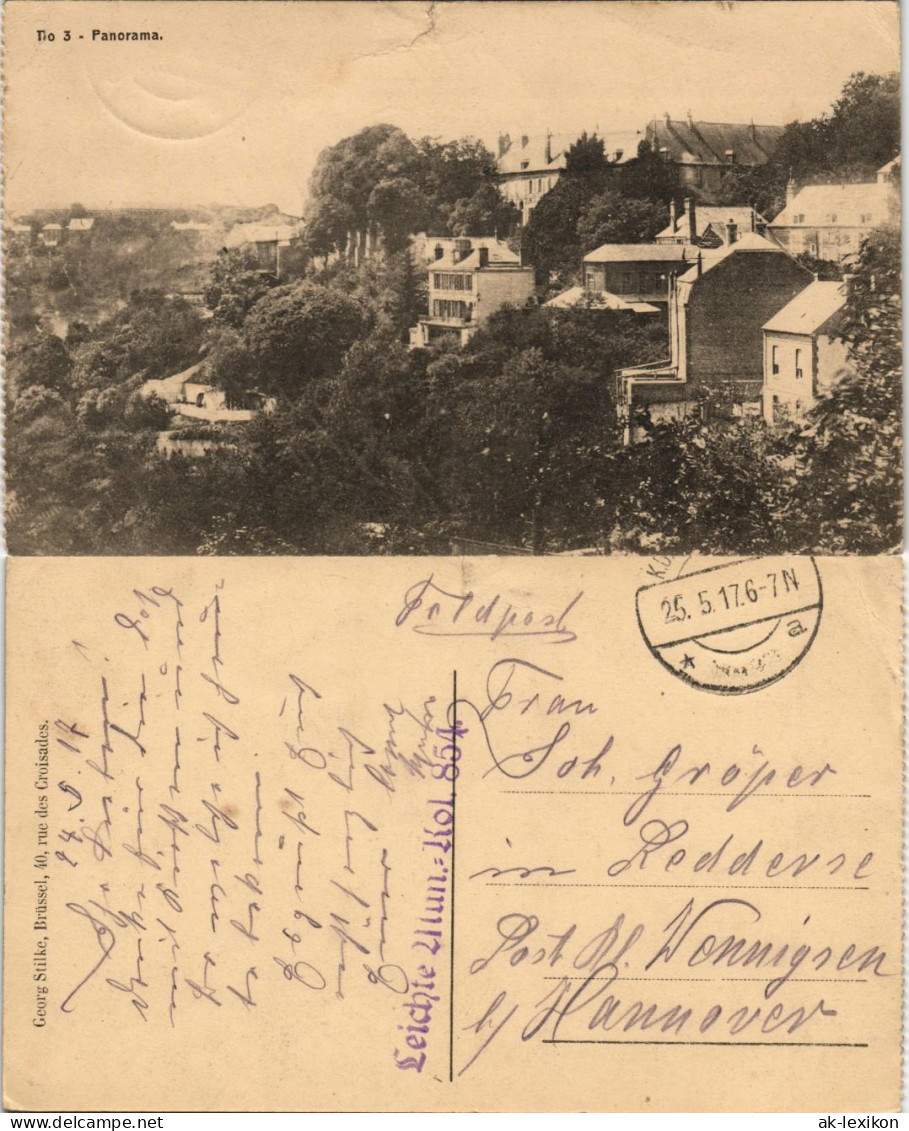 Ansichtskarte  Stadt Gel. Feldpost Stempel Leichte Mun. Kol. 864 1915 - Guerre 1914-18