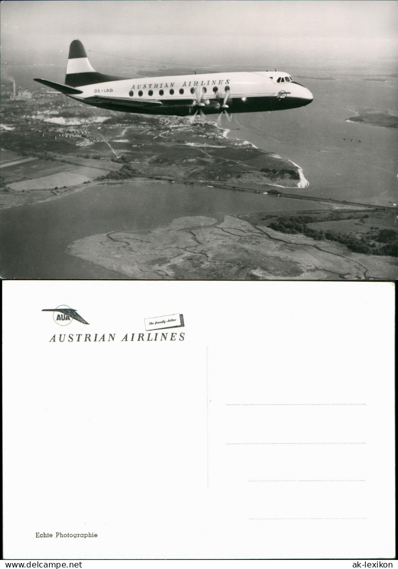 Ansichtskarte  Flugzeug Airplane Avion AUSTRIAN AIRLINES Im Flug 1965 - 1946-....: Ere Moderne