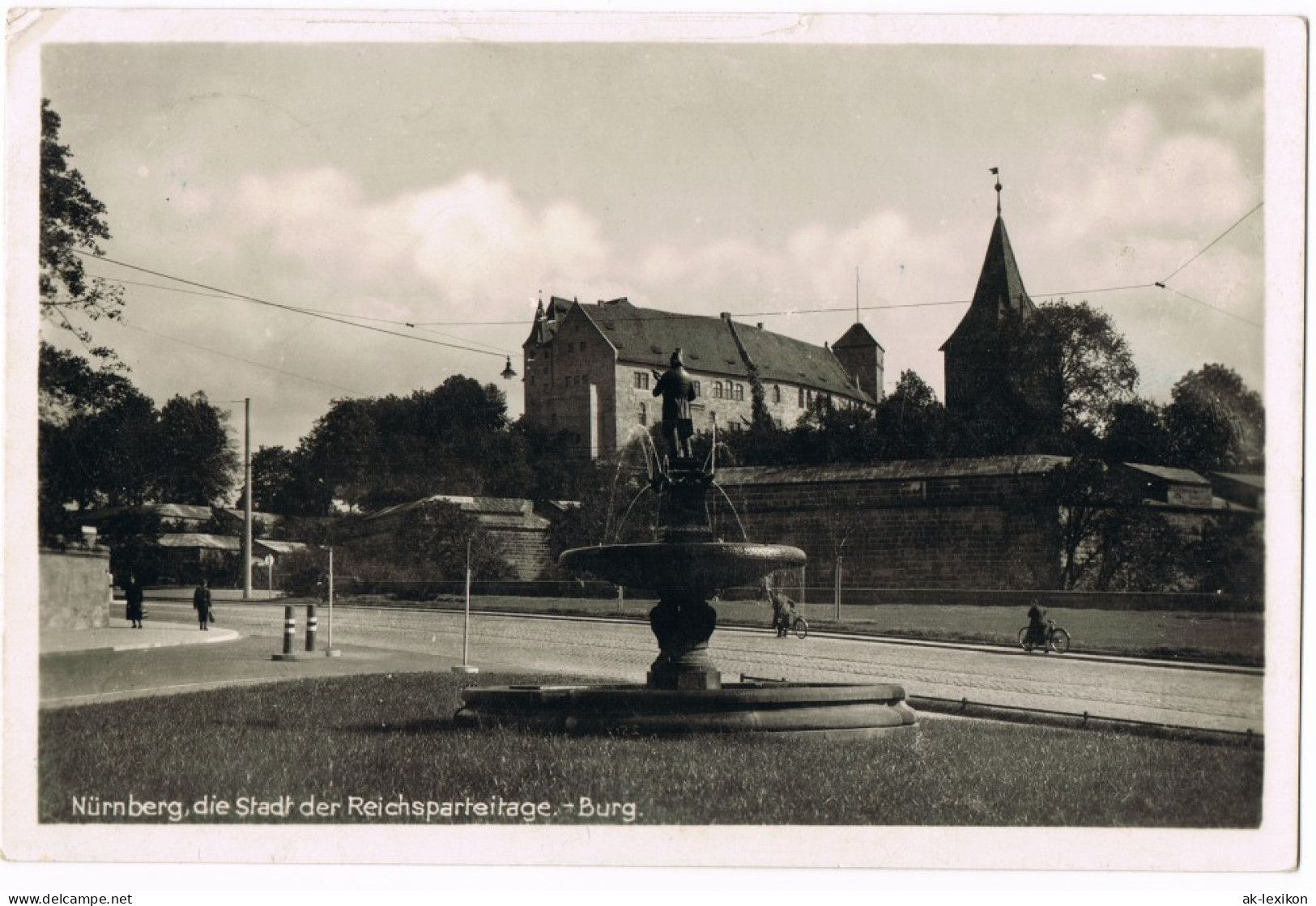 Ansichtskarte Nürnberg Stadtteilansicht Blick Zur Burg 1940 - Nürnberg