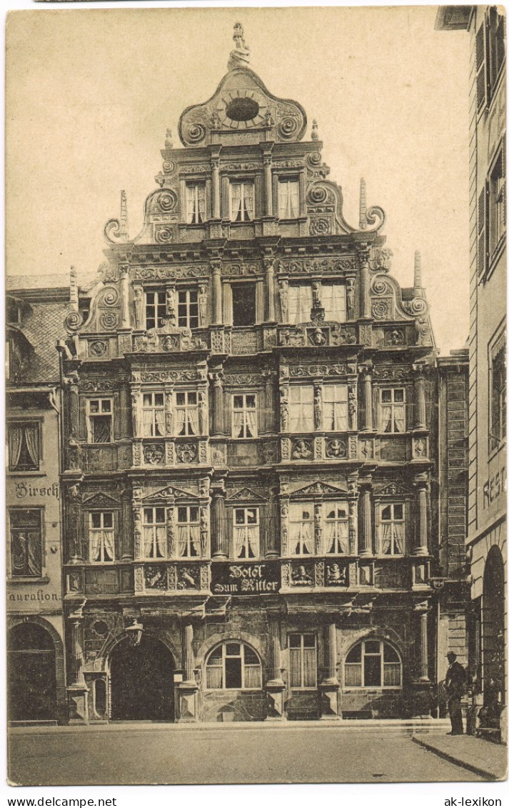 Ansichtskarte Heidelberg Hotel Und Restaurant Zum Ritter 1906 # - Heidelberg
