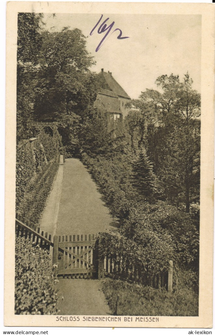 Ansichtskarte Meißen SCHLOSS SIEBENEICHEN BEI MEISSEN 1920 - Meissen