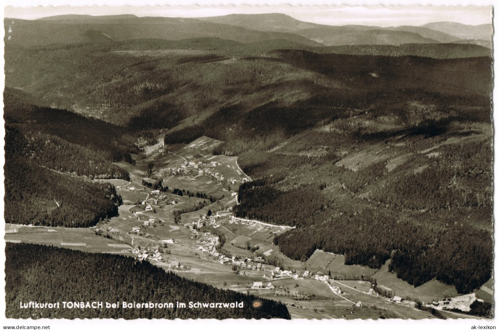 Ansichtskarte Tonbach-Baiersbronn Panorama-Ansicht, Schwarzwald Blick 1960 - Baiersbronn