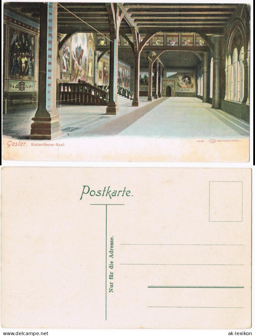 Ansichtskarte Goslar Kaiserhaus-Saal Innenansicht 1910 - Goslar