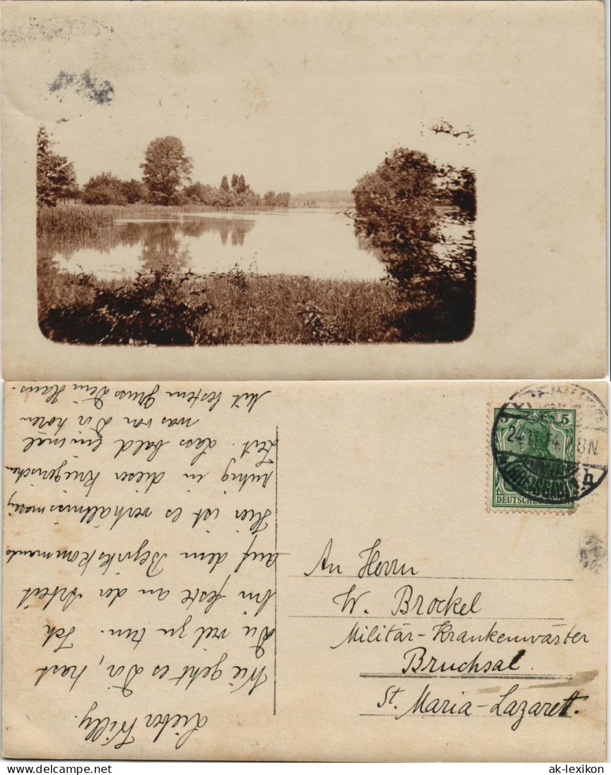 Ansichtskarte  Landschaft - Gel Stempel Freiburg Breisgau 1914 - A Identifier