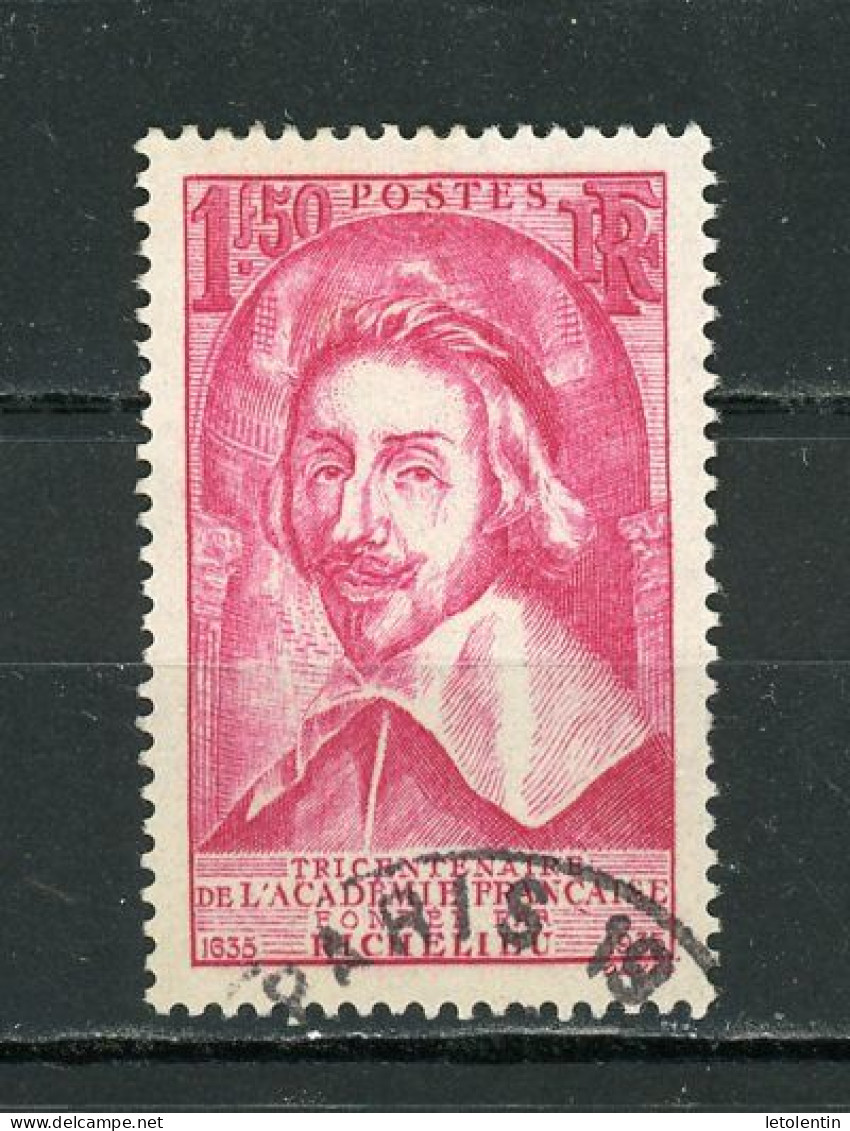 FRANCE -  RICHELIEU - N° Yvert 305 Obli. ronde De PARIS - Oblitérés