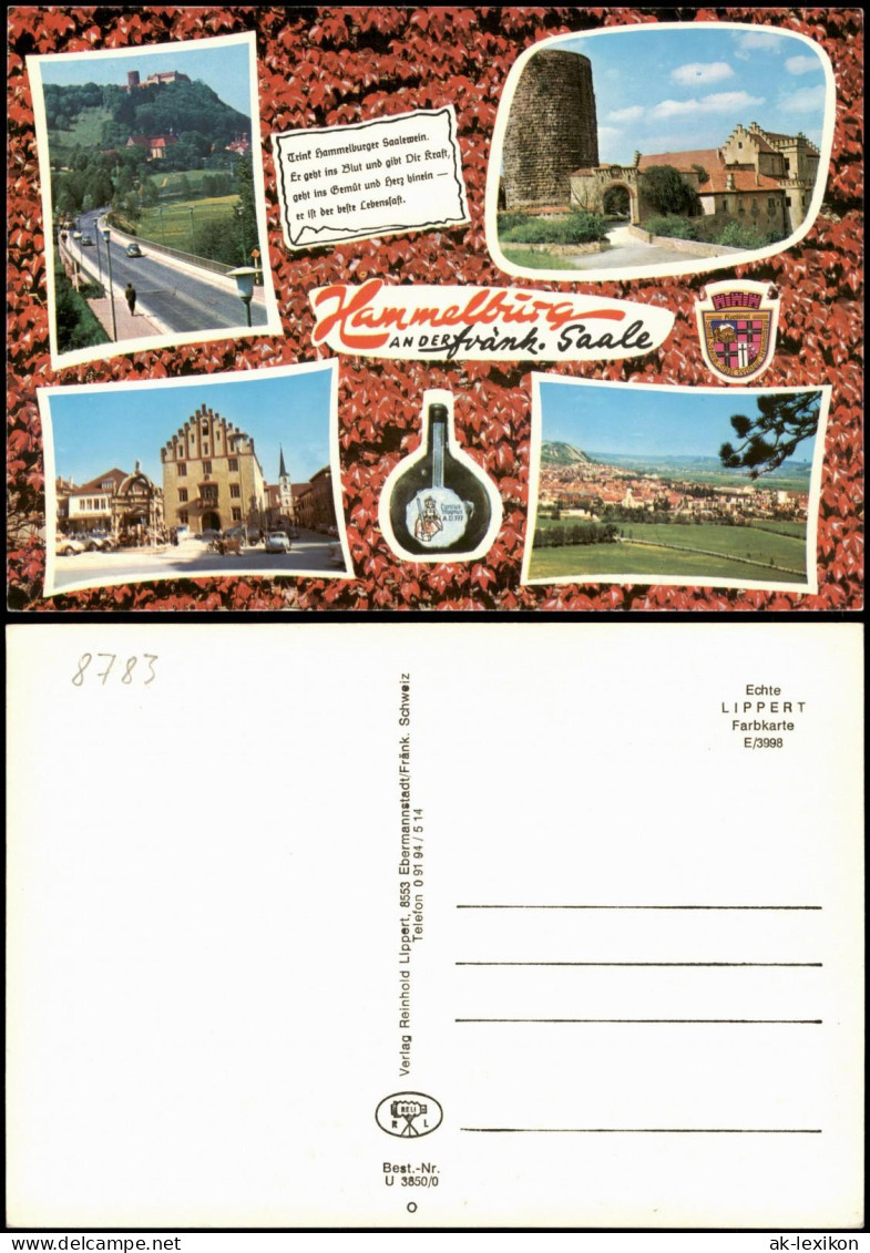 Hammelburg Mehrbildkarte Mit 4 Ortsansichten; Ort Fränkische Saale 1975 - Hammelburg