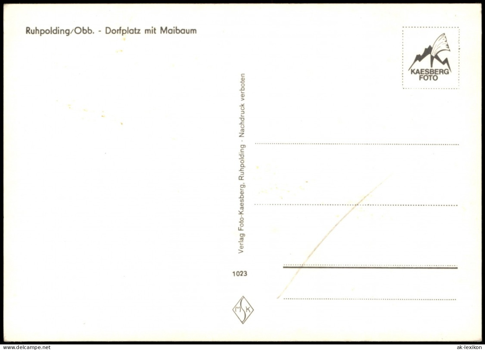 Ansichtskarte Ruhpolding Dorfplatz U. Maibaum 1978 - Ruhpolding