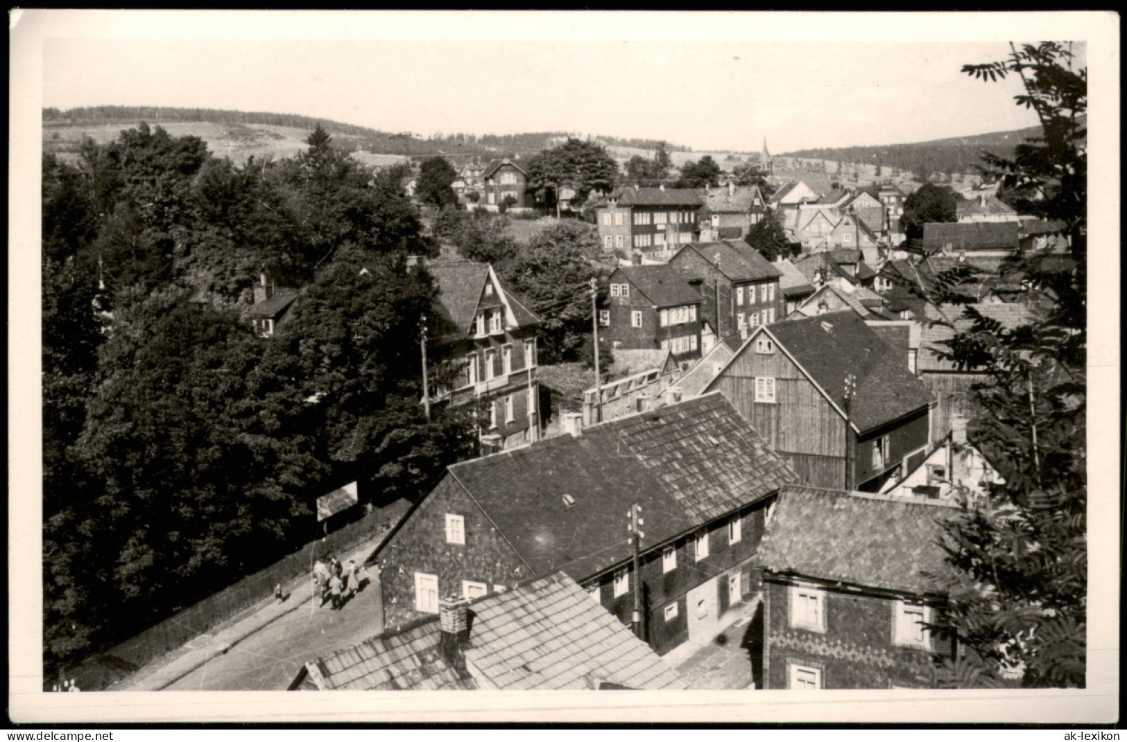 Ansichtskarte Schmiedefeld (Rennsteig) Stadtpartie 1961 - Schmiedefeld