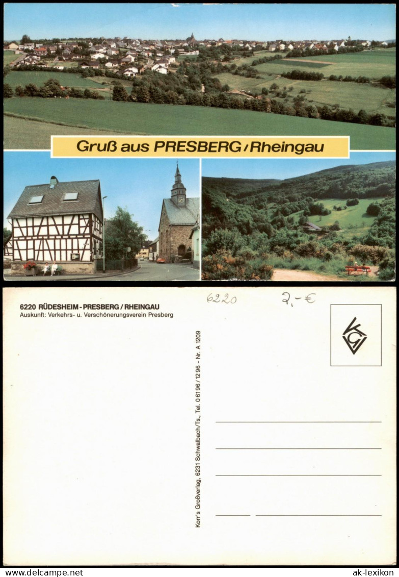 Presberg-Rüdesheim (Rhein) Mehrbildkarte Ansichten Presberg Im Rheingau 1970 - Ruedesheim A. Rh.