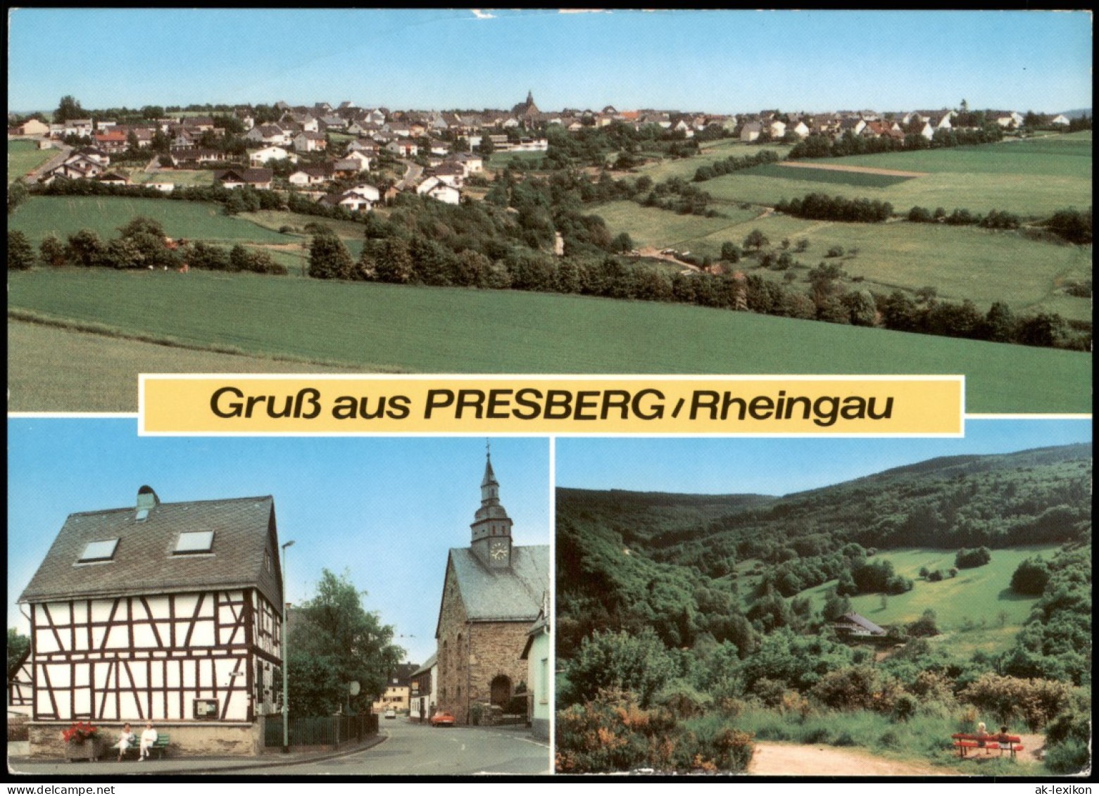 Presberg-Rüdesheim (Rhein) Mehrbildkarte Ansichten Presberg Im Rheingau 1970 - Ruedesheim A. Rh.