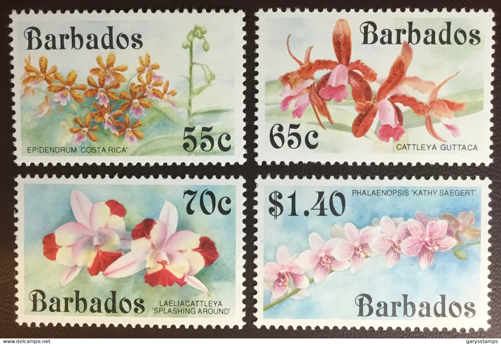 Barbados 1992 Orchids Flowers MNH - Orchideen