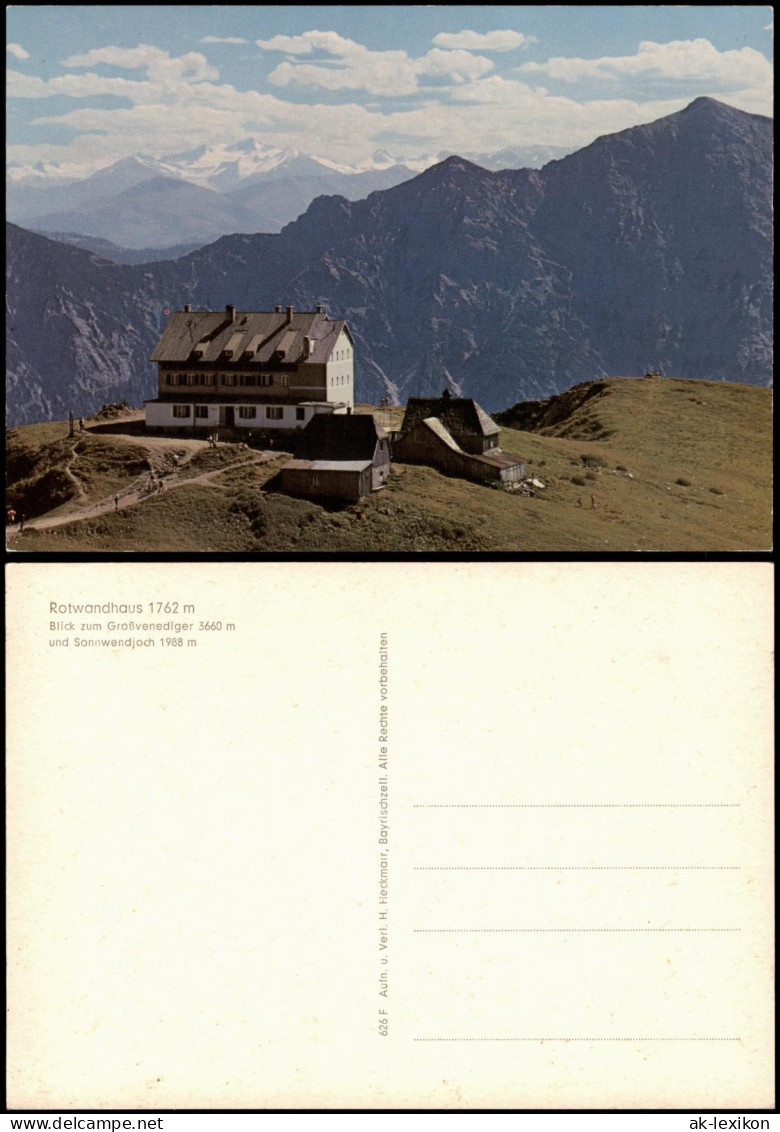 Spitzingsee-Schliersee Rotwandhaus Blick Zum Großvenediger Und Sonnwendjoch 1960 - Schliersee