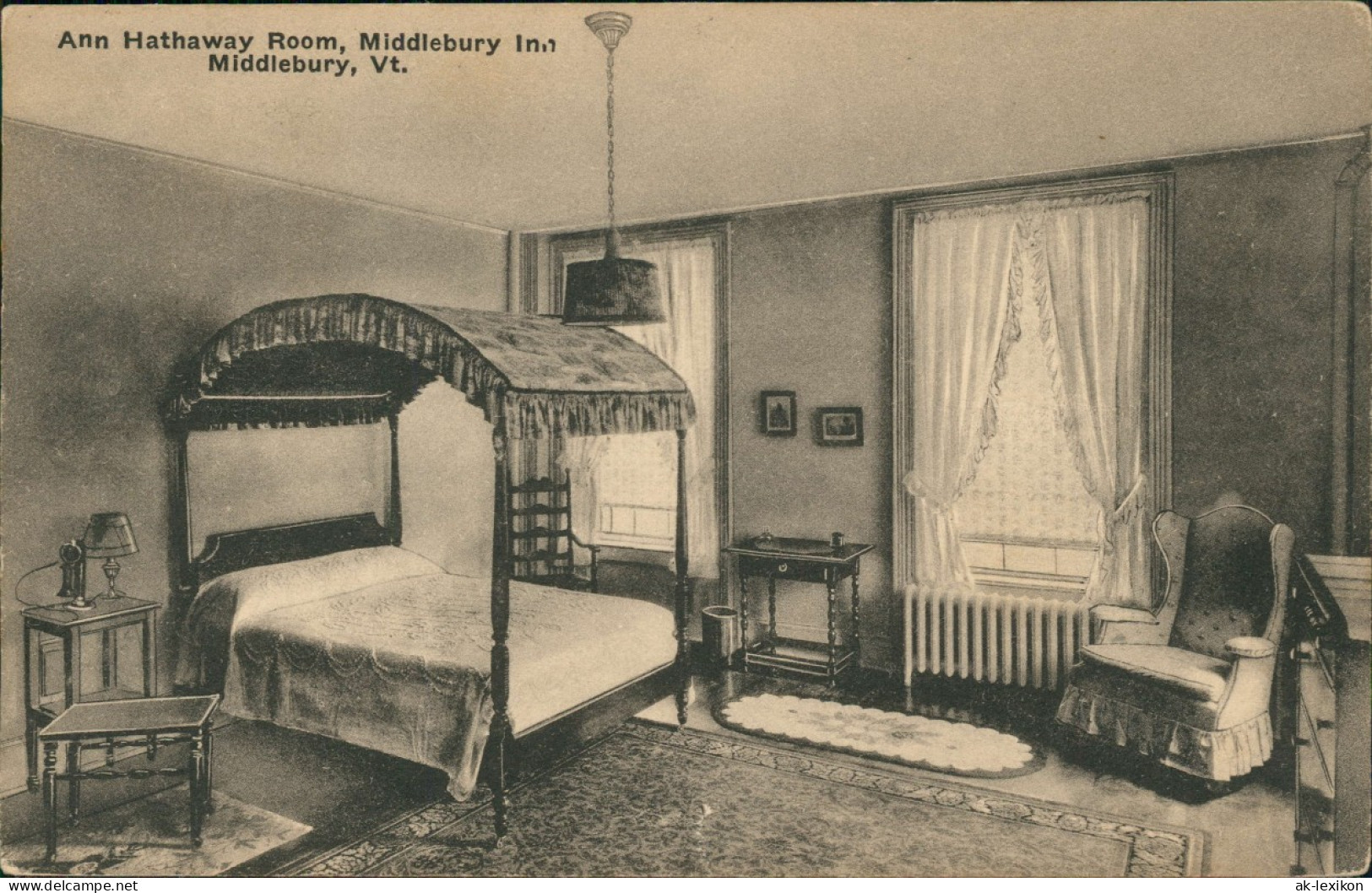 Postcard Middlebury Vermont Ann Hathaway Room - USA 1923 - Andere & Zonder Classificatie