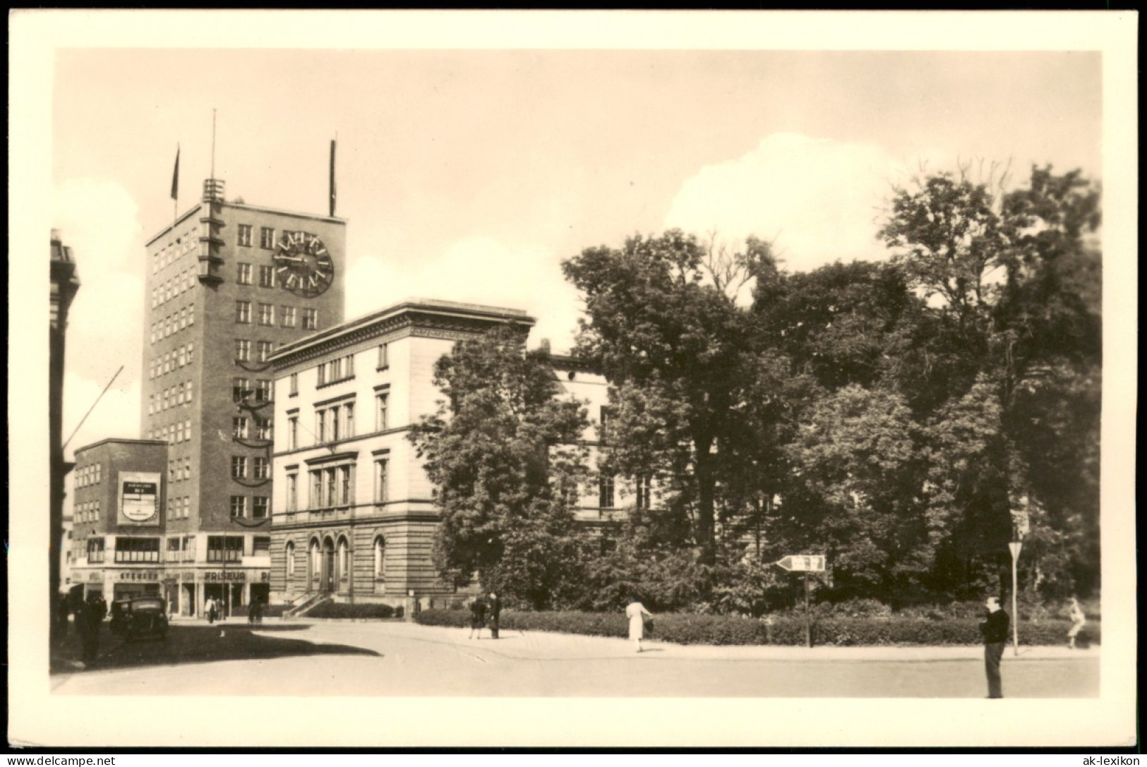 Ansichtskarte Gera Hochhaus Und Amtsgericht 1953 - Gera