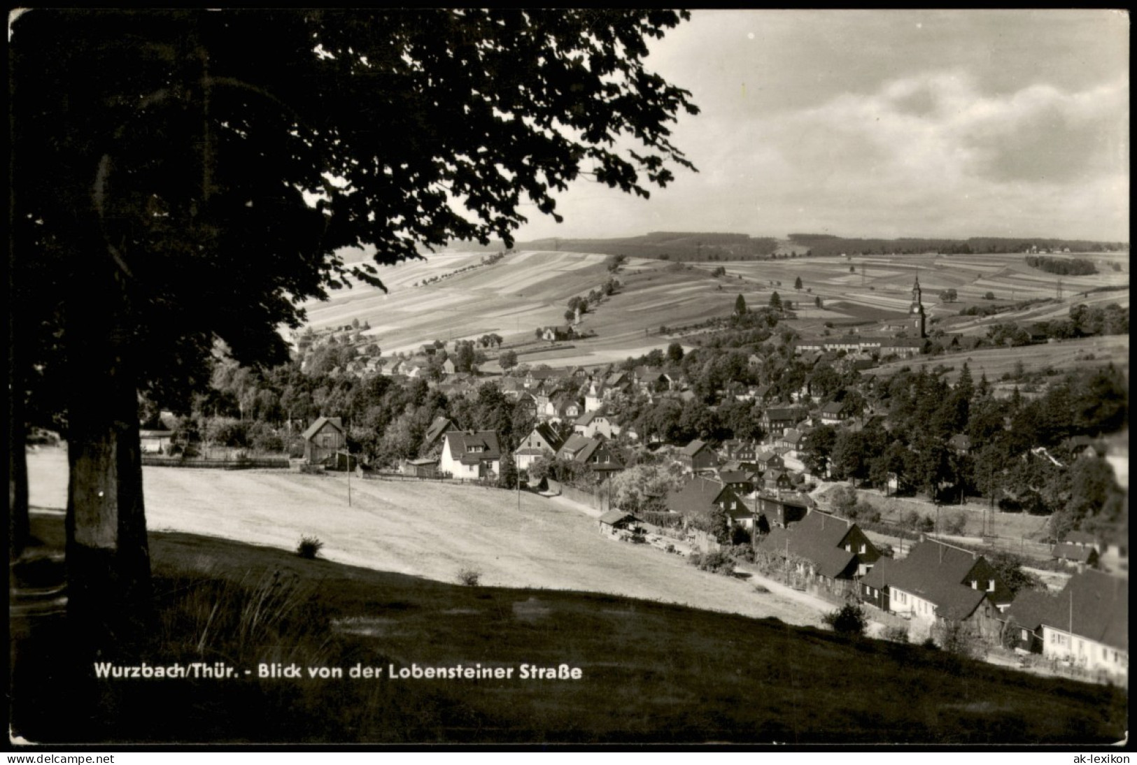 Ansichtskarte Wurzbach Blick Von Der Lobensteiner Straße 1968 - Wurzbach