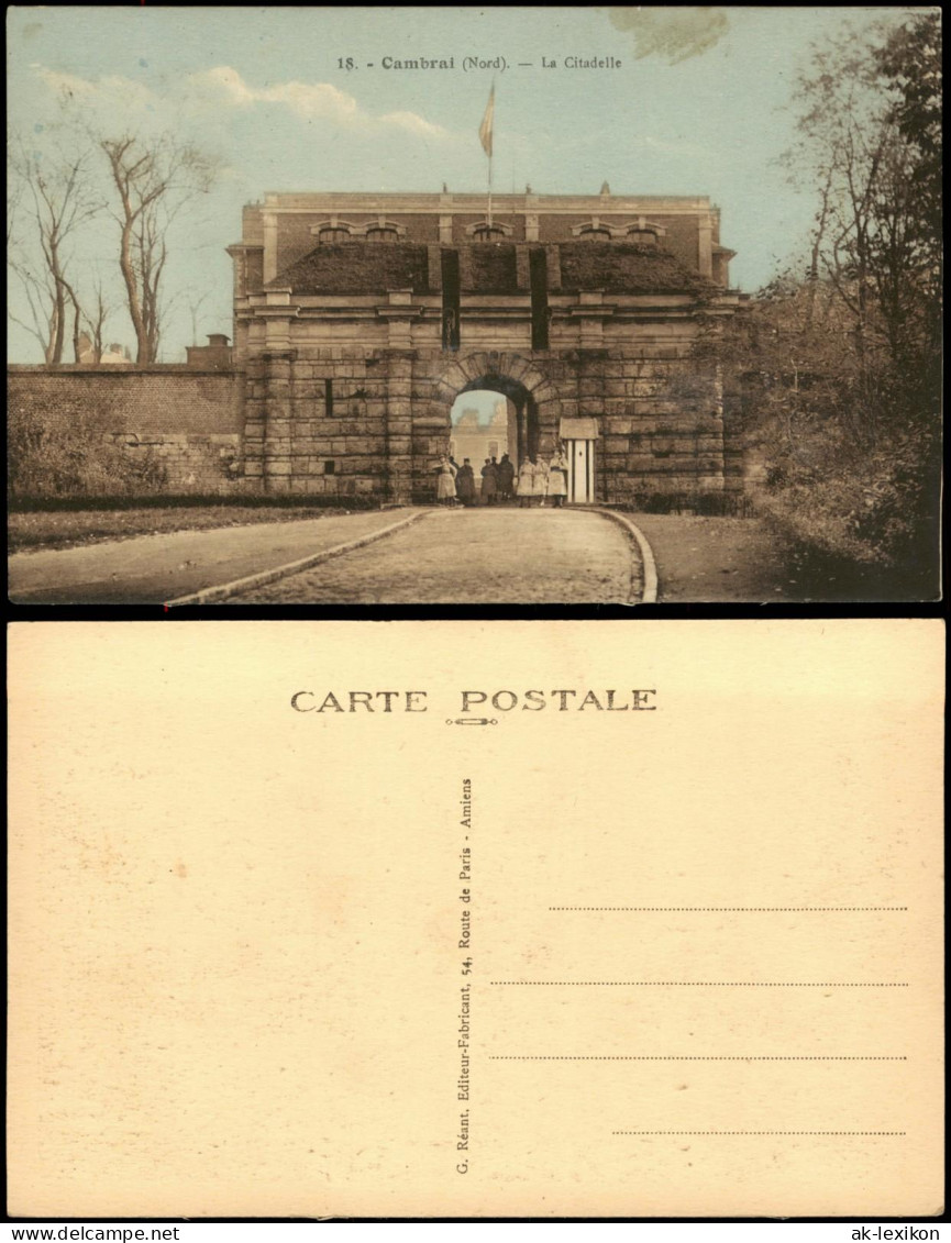 CPA Kamerich Cambrai (Kamerijk) La Citadelle, Soldaten 1917 - Cambrai