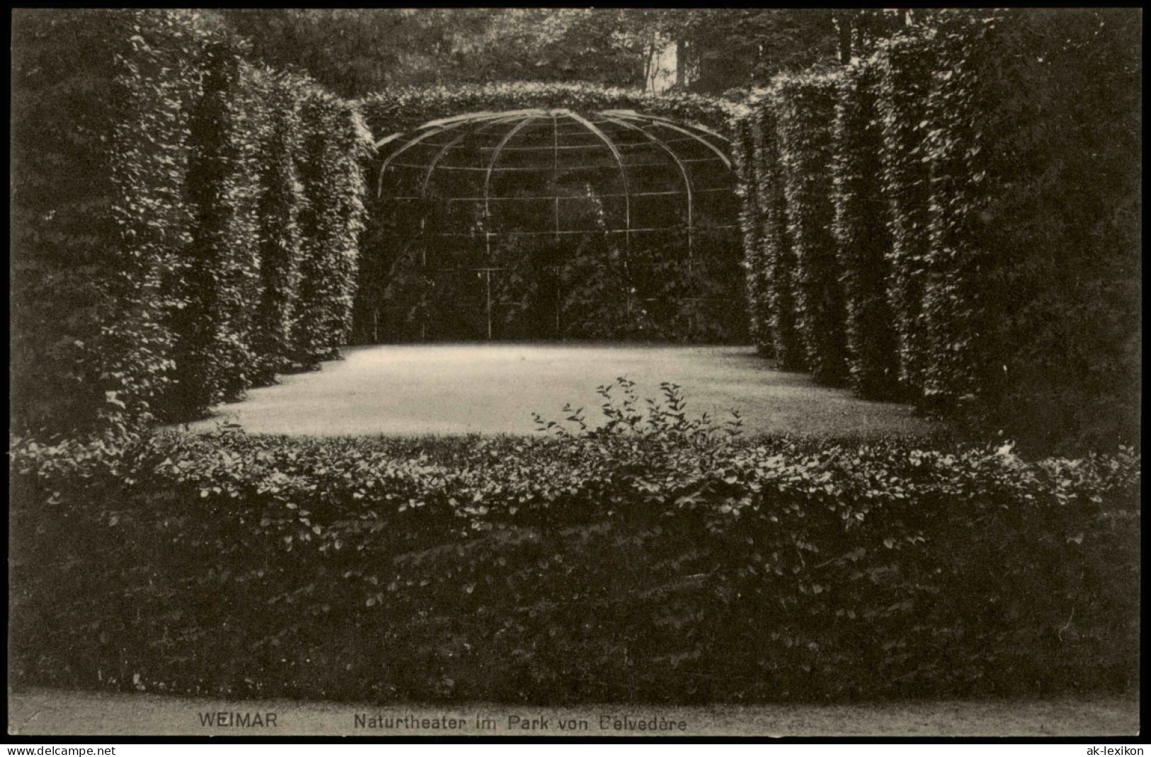 Ansichtskarte Weimar Naturtheater Im Park Von Belvedere 1920 - Weimar