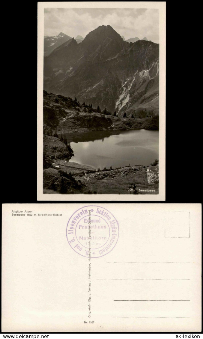 Ansichtskarte Oberstdorf (Allgäu) Seealpsee 1932 - Oberstdorf