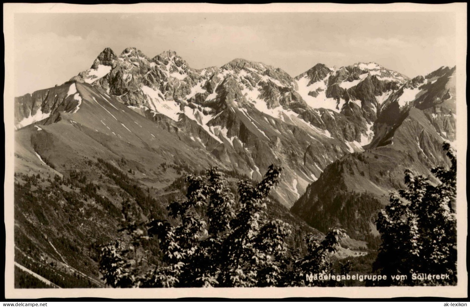 Ansichtskarte Oberstdorf (Allgäu) Mädelgabelgruppe 1932 - Oberstdorf