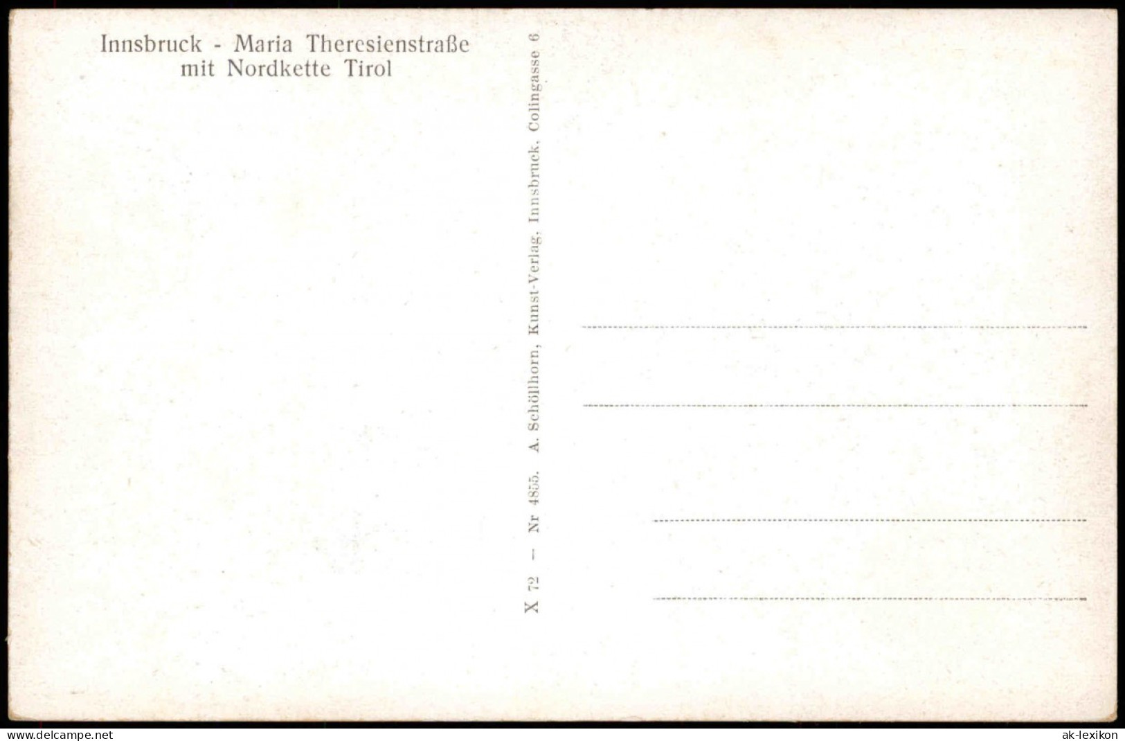 Ansichtskarte Innsbruck Maria Theresienstraße, Belebt - Straßenbahn 1935 - Innsbruck