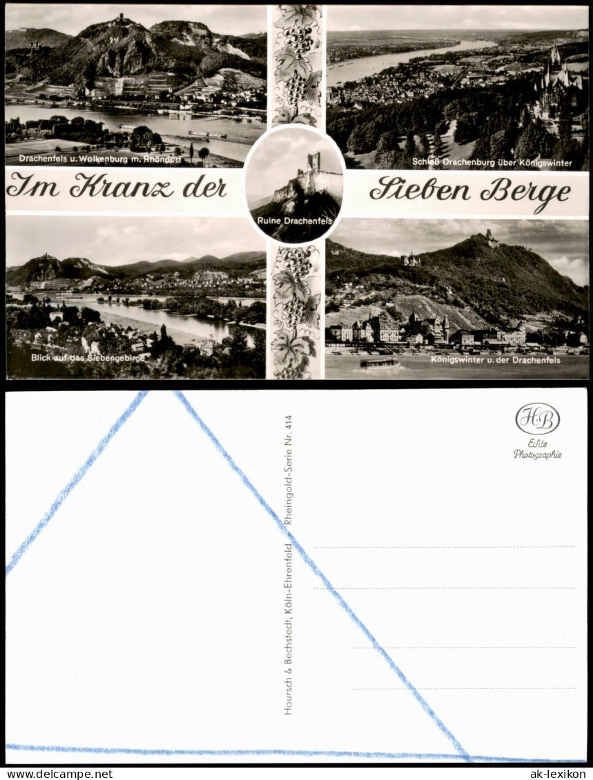 Ansichtskarte Königswinter Mehrbildkarte "Im Kranz Der Sieben Berge" 1960 - Königswinter