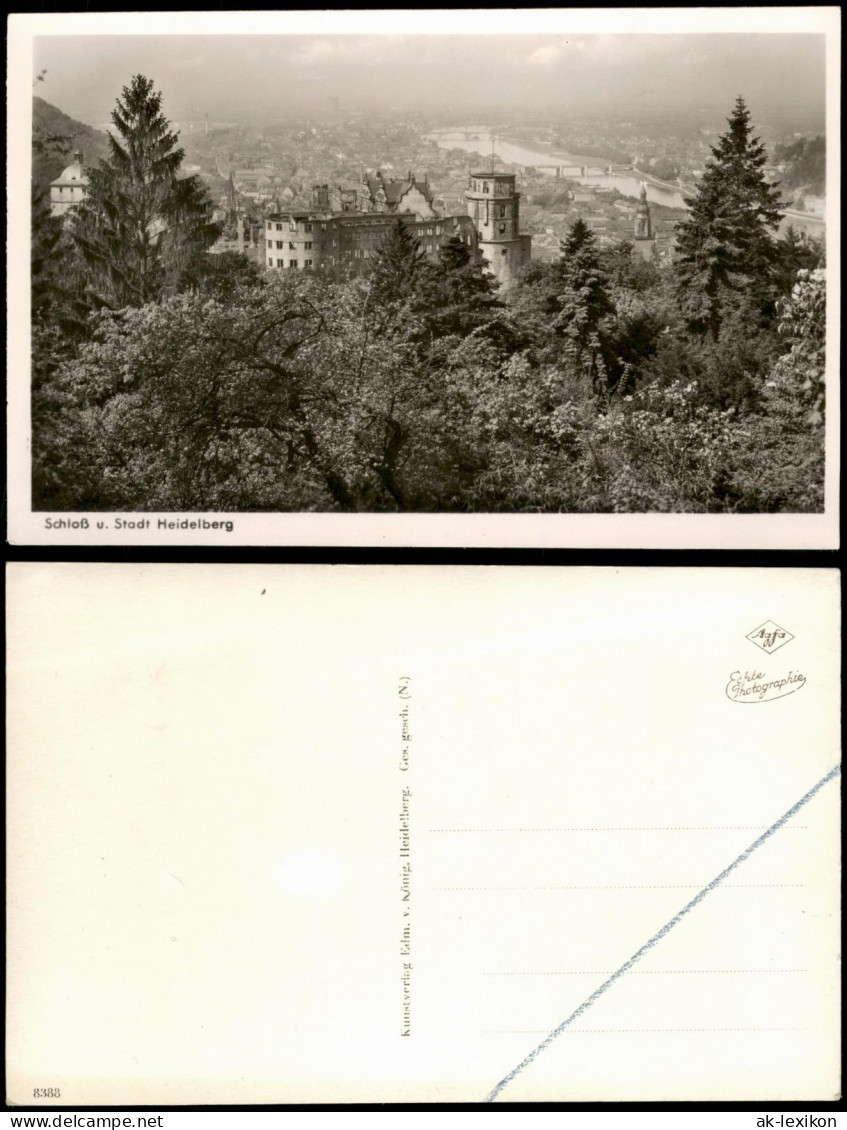 Ansichtskarte Heidelberg Schloß Und Stadt 1957 - Heidelberg