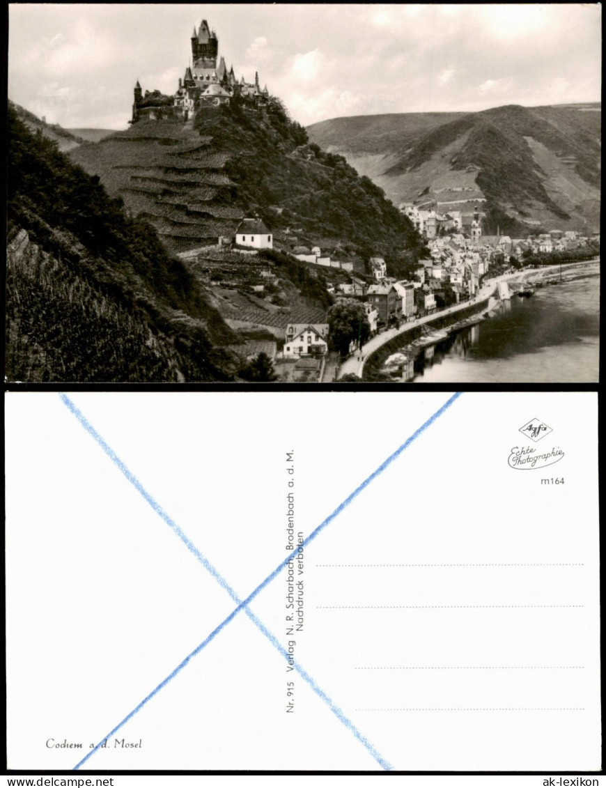 Ansichtskarte Cochem Kochem Panorama-Ansicht Partie An Der Mosel Burg 1960 - Cochem