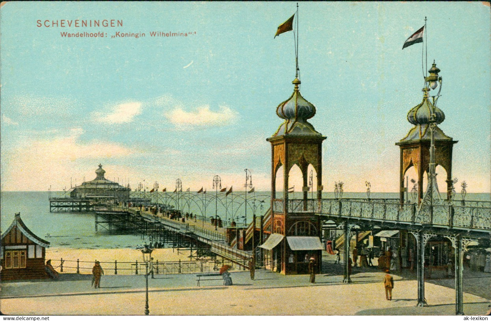 Scheveningen-Den Haag Den Haag Wandelhoofd: "Koningin Wilhelmina" 1906 - Scheveningen