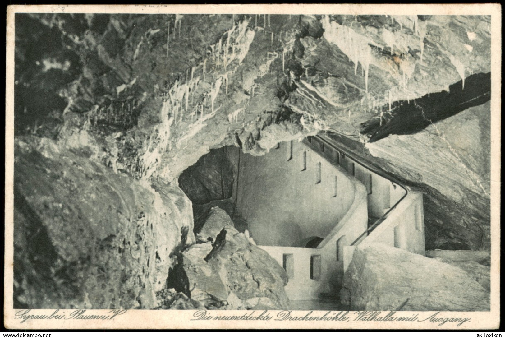 Ansichtskarte Syrau (Vogtland) Drachenhöhle  1929   Gelaufen Mit Stempel SYRAU - Syrau (Vogtland)