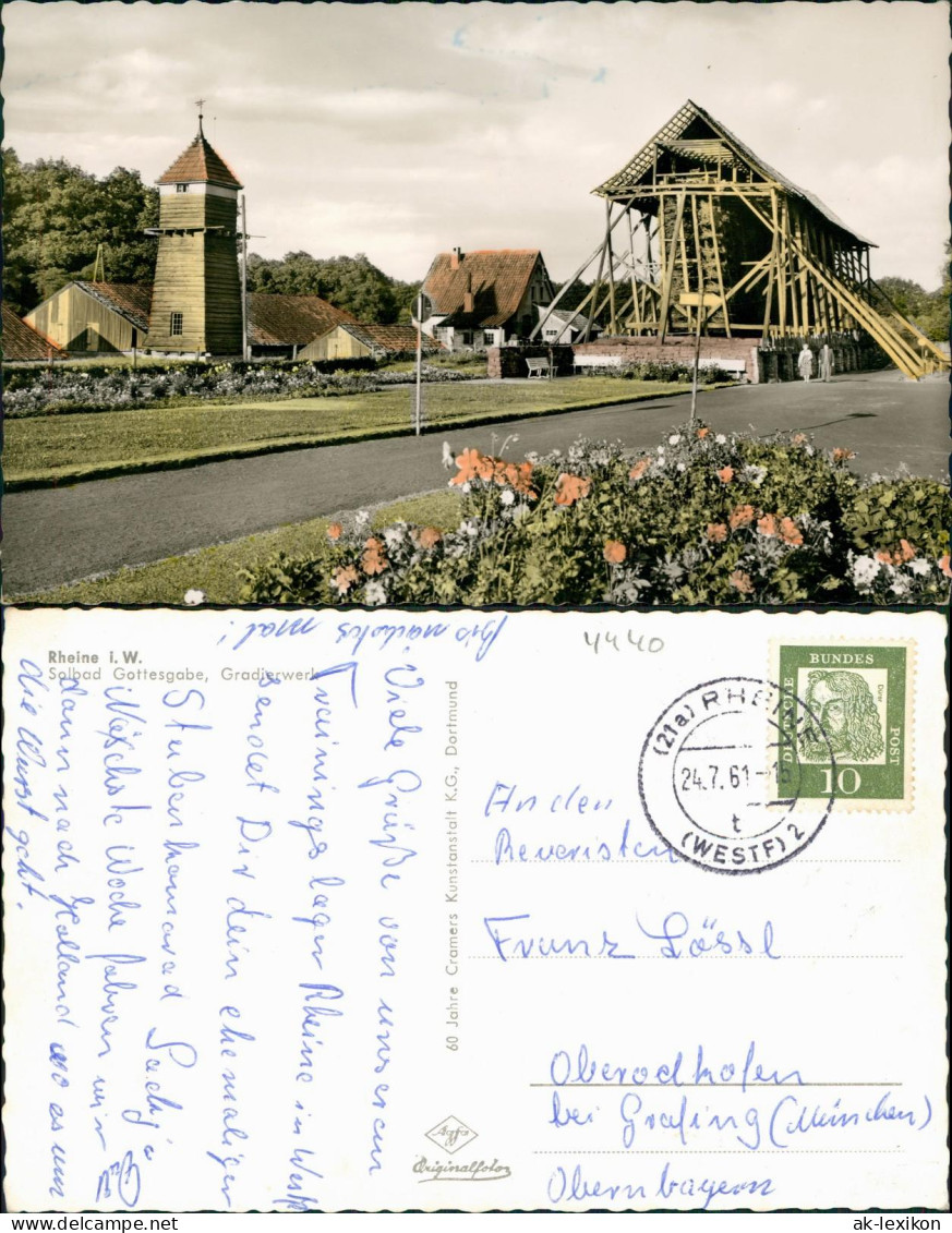 Ansichtskarte Rheine Solbad Gottesgabe 1961 - Rheine