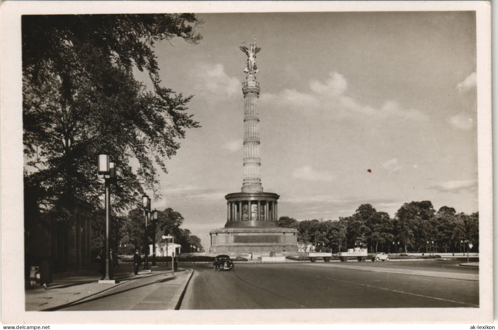 Sammelkarte Mitte-Berlin Siegessäule 1952 - Mitte