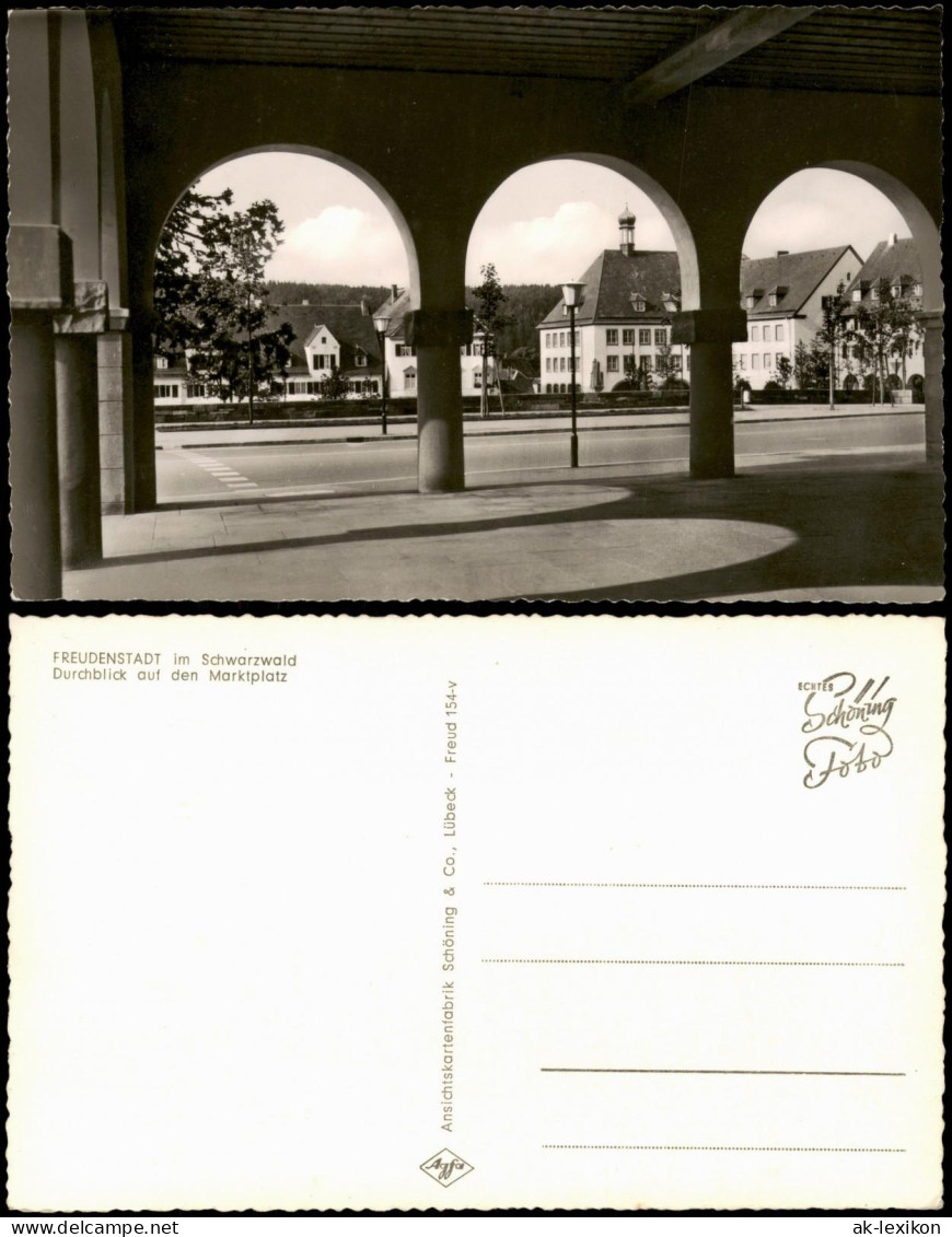 Ansichtskarte Freudenstadt Durchblick Auf Den Marktplatz 1960 - Freudenstadt