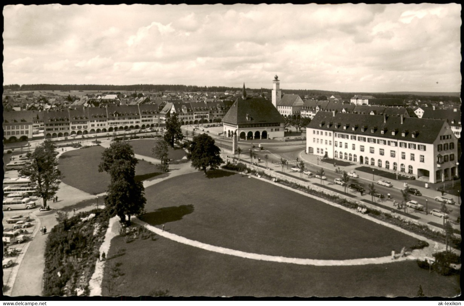 Freudenstadt Panorama-Ansicht Blick Auf Den Unteren Marktplatz 1960 - Freudenstadt