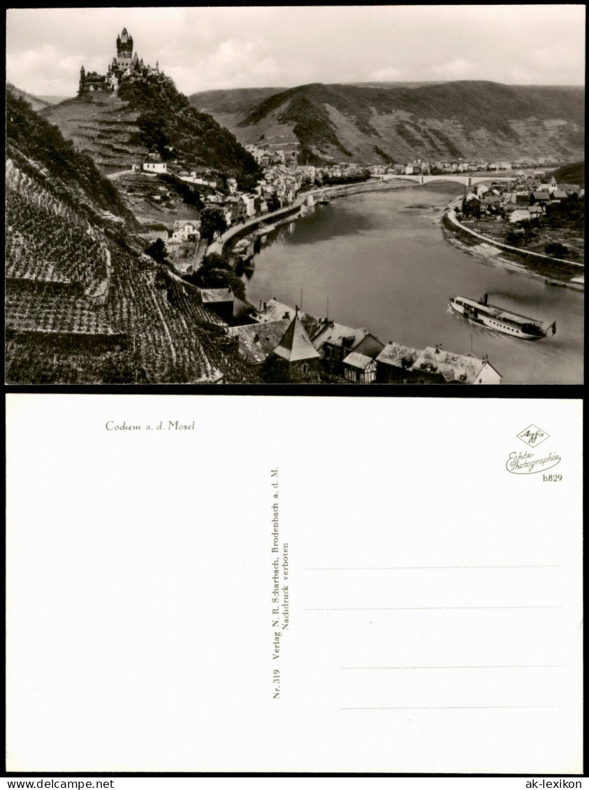 Cochem Kochem Panorama-Ansicht Blick über Die Mosel Zur Burg 1960 - Cochem