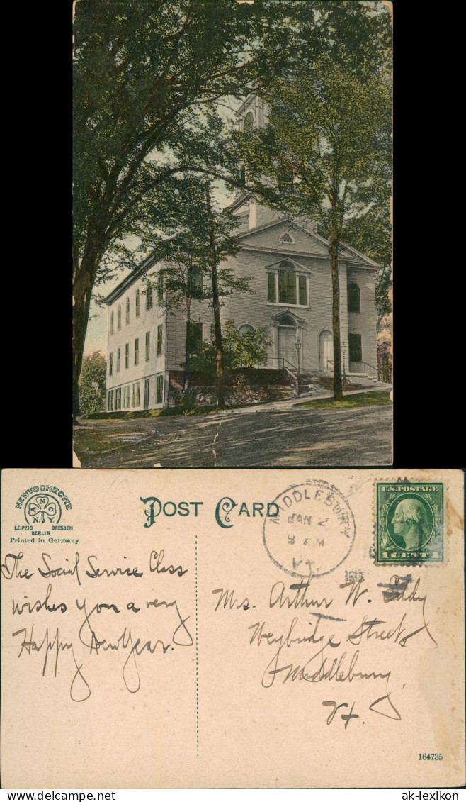 Postcard Middlebury Vermont Verwaltungsgebäude 1912 - Other & Unclassified