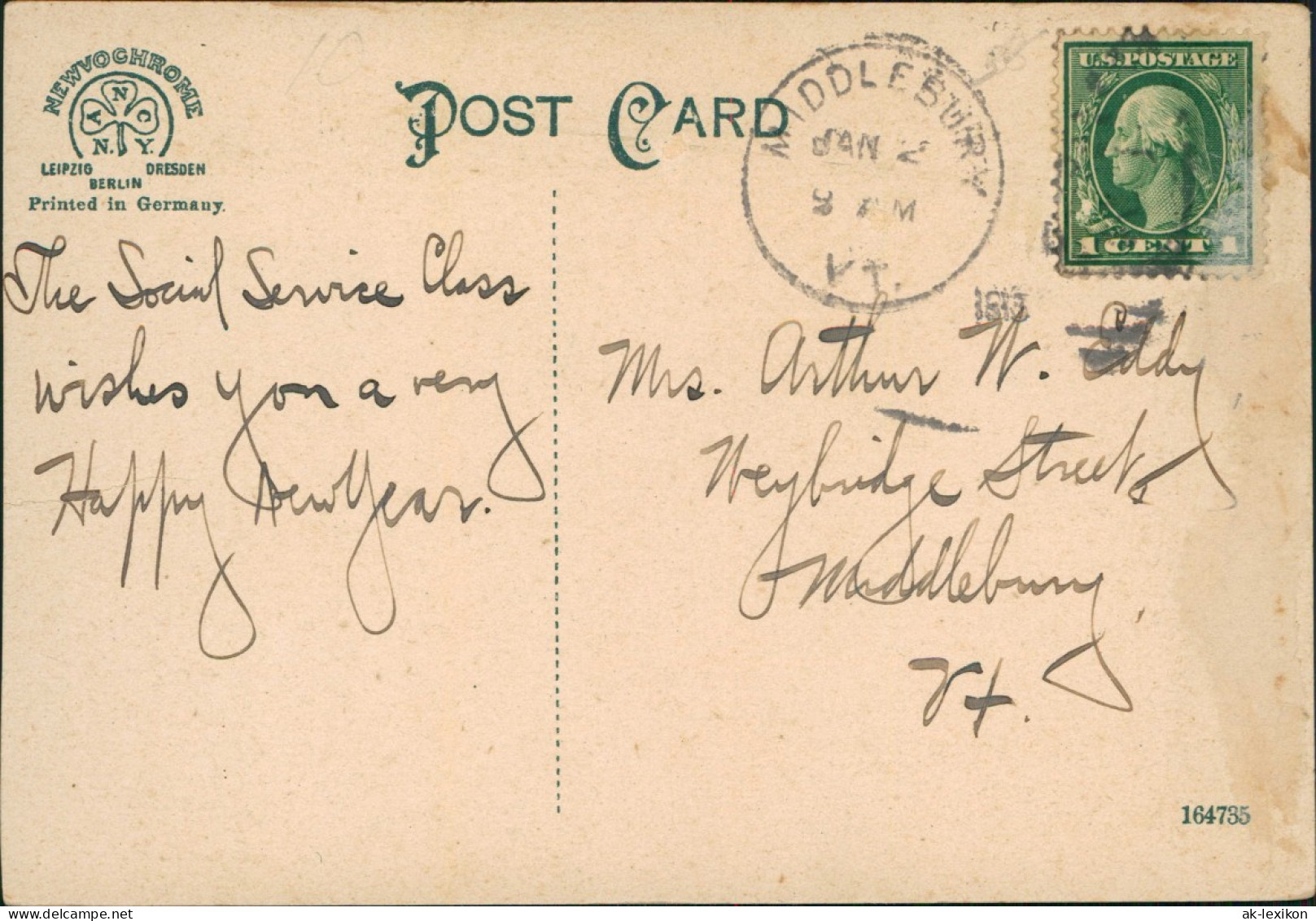 Postcard Middlebury Vermont Verwaltungsgebäude 1912 - Other & Unclassified