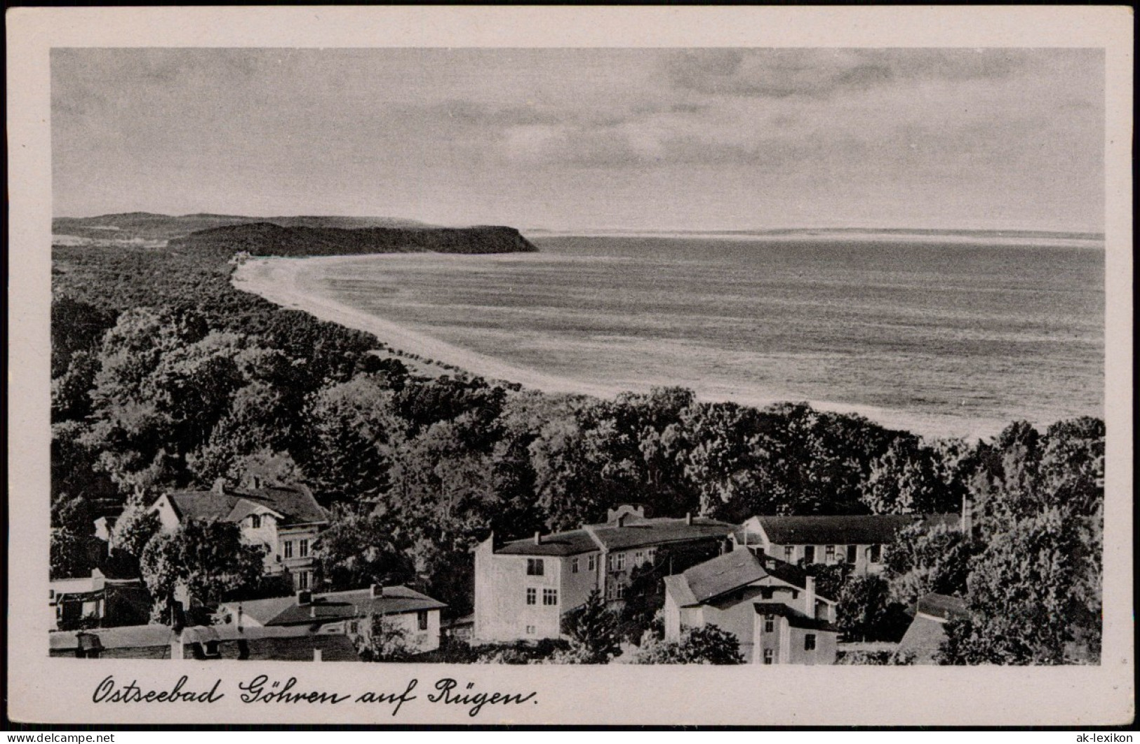 Ansichtskarte Göhren (Rügen) Blick über Stadt Zum Strand 1950 - Göhren