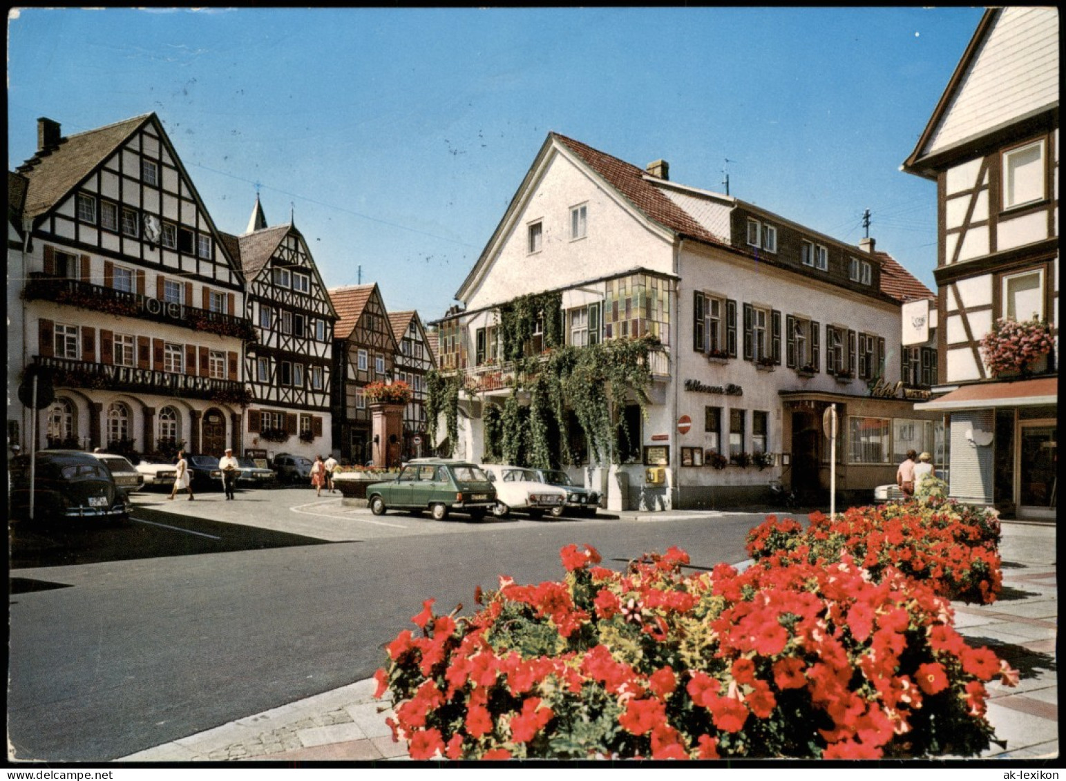 Ansichtskarte Bad Orb Markt, Autos 1977 - Bad Orb