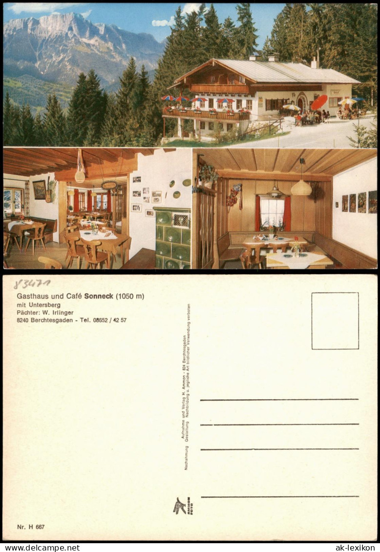 Berchtesgaden Gasthaus Und Café Sonneck (1050 M) Innen 3 Bild 1981 - Berchtesgaden