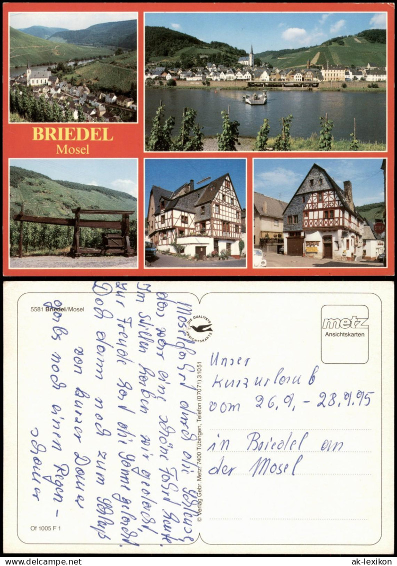 Ansichtskarte Briedel-Cochem Kochem Mehrbild: Fähre, Fachwerkhäuser 1993 - Cochem