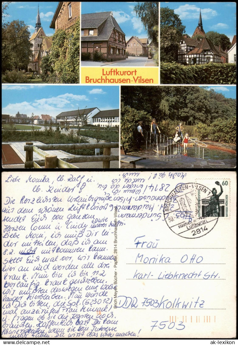 Ansichtskarte Bruchhausen-Vilsen Mehrbild: Straßen, Plätze, Spielplatz 1985 - Autres & Non Classés