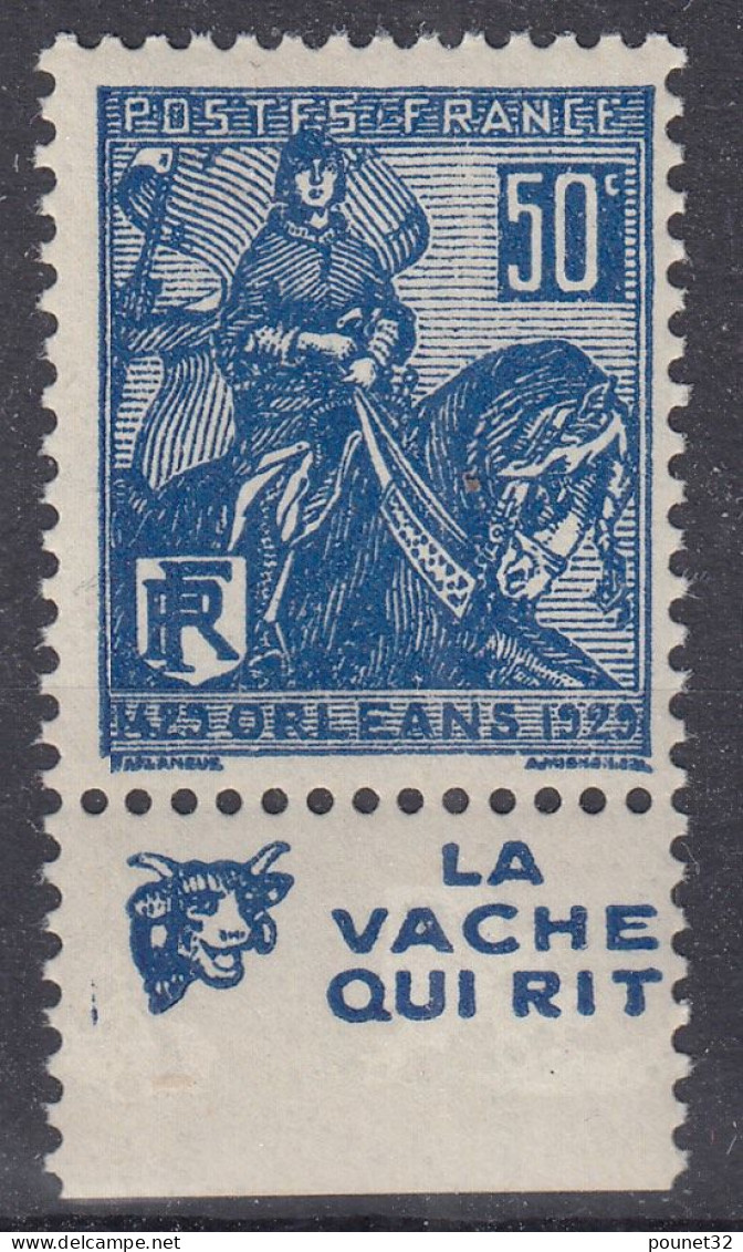 TIMBRE FRANCE N° 257 + PUB LA VACHE QUI RIT NEUF ** GOMME SANS CHARNIERE - Unused Stamps