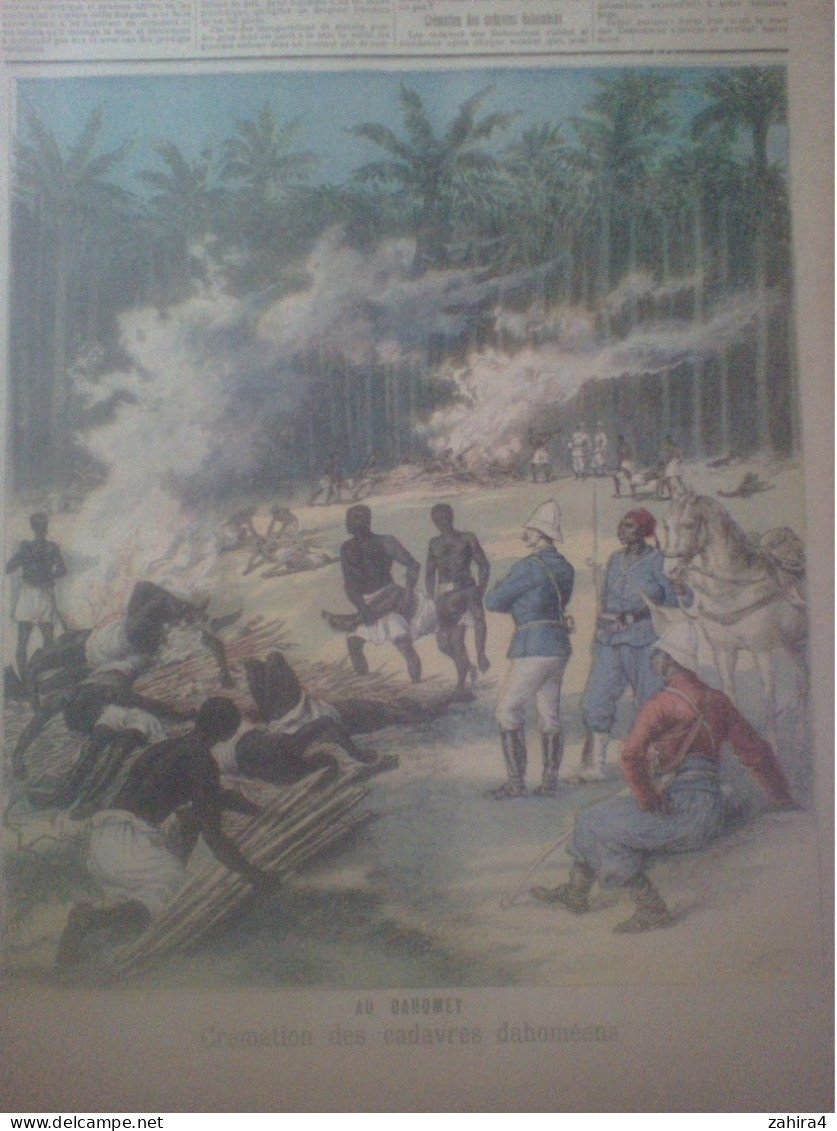 Le Petit Journal N°106 Dahomey Général Dodds Colonialisme  Barbare Crémation Des Cadavres Partition Gustave Nadaud - Riviste - Ante 1900